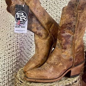 Justin Bent Rail Women's Wildwood Cowgirl Boots - Square Toe